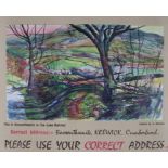 GPO poster "Correct Address- Bassenthwaite, Keswick Cumberland please use your correct address" with