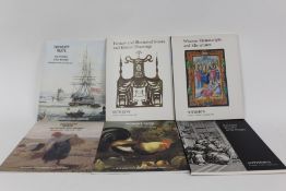 Collection of auction catalogues, mainly on the subjects of Furniture, Works of art, clocks,