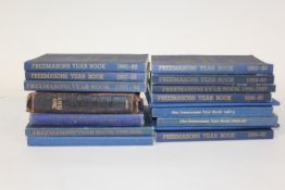 Collection of Freemasons yearbooks, various dates
