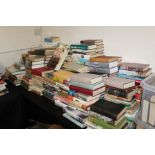 Large collection of books, to include adventure and exploration, gardening, battles and conflicts