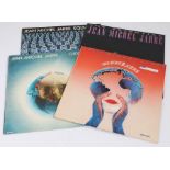 4 x Jean Michel Jarre LPs. Oxygen. Equinox. Rendezvous. The Essential Jean Michel Jarre.