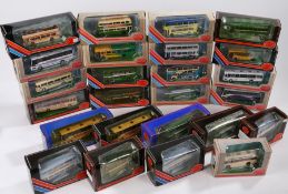 Collection of twenty-five Exclusive First editions model buses and coaches, to include Bristol Flf