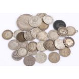 Collection of pre 1920 coins to include Florin, sixpence etc. (qty)