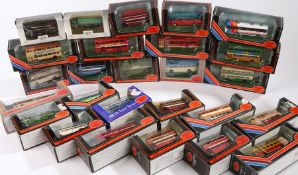 Collection of twenty-six Exclusive First Editions model buses and coaches, to include Bristol RELL