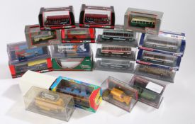 Collection of twenty Corgi and The Original Omnibus Company model buses and coaches, to include