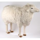 Kosen life size model sheep, modelled in a standing position, with original tag and booklet to the