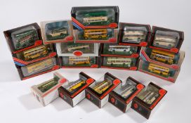 Collection of nineteen Exclusive First Edition model buses and coaches, to include Leyland Atlantean