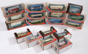 Collection of eighteen Exclusive First Edition model buses and coaches, to include Bristol RELL