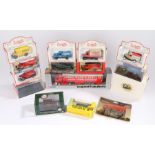 Hornby, Bachmann, Corgi and other model vehicles to include delivery vans and lorries (15)