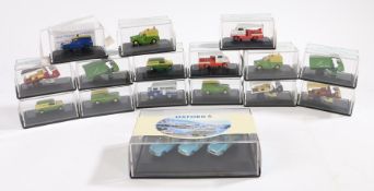 Collection of fifteen Oxford railway scale model vehicles, 1:76 scale, similar boxed set of three
