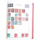 Stamp Album featuring stamps from Great Britain and around the world, dating from Queen Victoria