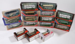 Collection of seventeen Exclusive First Edition model buses and coaches, to include Bristol LS Coach