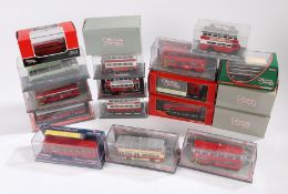Collection of eighteen Corgi and The Original Omnibus Company model buses, to include Leyland