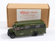 Promod Ltd Bypost Cresta POV26 Bedford OB coach with GPO Public Telephones green livery, with