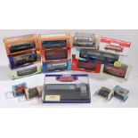 Seven Oxford model buses and vehicles, to include heavy haulage McIntosh Plant Hire articulated