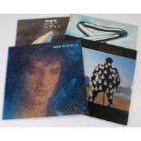 4 x Rock LPs. Mike Oldfield (2) - Tubular Bells. Discovery. Pink Floyd - Delicate Sound Of Thunder (