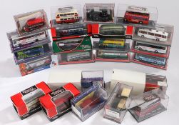 Collection of twenty-three Corgi and The Original Omnibus Company model buses and coaches, to