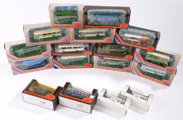 Collection of seventeen Exclusive First Editions model buses and coaches, to include Mk II Leyland