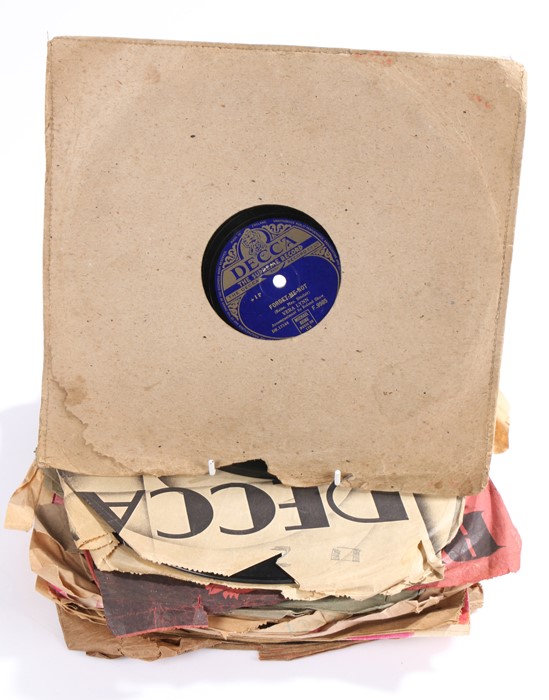Collection of mixed 78 rpm Records Waltzes / Comedy / Band music