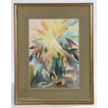 Anne Paterson Wallace (1923-2018), "The Colour Tree", signed abstract watercolour, housed in a