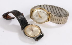 Avia Daytyme day/date gentlemans wristwatch, the signed silver dial with Arabic and baton markers,