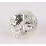 Unmounted diamond, round cut 0.10 carat