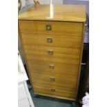 G-plan teak chest of six drawers, 54.5cm wide