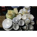 Crown Ming part tea set, Royal Stafford part tea set, lustre decorated coffee set etc. (qty)