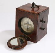 19th Century Raworths Patent telegraph linesman's galvanometer, Dorman & Smith Manchester, housed in