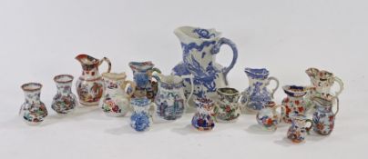 Collection of pottery jugs, to include a large Masons ironstone jug, further Masons jugs and other