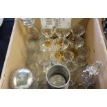 Glassware to include Edinburgh Crystal cased sets (qty)