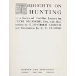 Thoughts on Hunting by Peter Beckford Esq. illustrations in colour by G. Denholm Armour, published