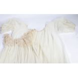 Vanity fair night shirt and similar peignoir, 1964, the night shirt with foliate lace trim (2)