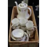 Royal Standard Lyndale pattern coffee service, with place settings for six