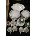 Royal Doulton Tapestry pattern part tea and dinner service, with place settings for four (qty)