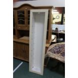 Light wood display cabinet with single glazed door, 42.5cm wide