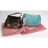 Radley small turquoise Blandford bag, 26cm wide, with bag, Radley small tweed handbag, 23cm wide,
