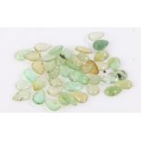 Collection of loose gemstones, pear cut, at a total of 11.89 carats