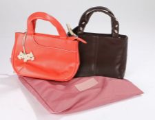 Radley mini wagtails handbag, 19cm wide, Radley mini pink spots handbag, 19cm wide