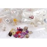 Collection of cut semi precious stones