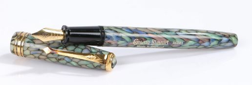 Conway Stewart 03/001 fountain pen, with mother of pearl effect body and 18 carat gold nibSome