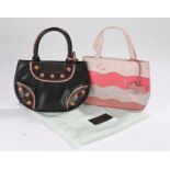 Radley mini Santorini brown handbag, 19cm wide, with bag, Radley mini spotty dog handbag, 19cm wide,