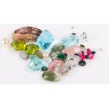 Collection of loose gemstones, at a total of 60.97 carats