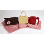 Radley small Santorini handbag, 25cm wide, with bag, Radley mini dot to dog handbag, 18cm wide,