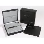 S J Dupont James Bond Limited Edition fountain pen, cased and with certificate and paperwork
