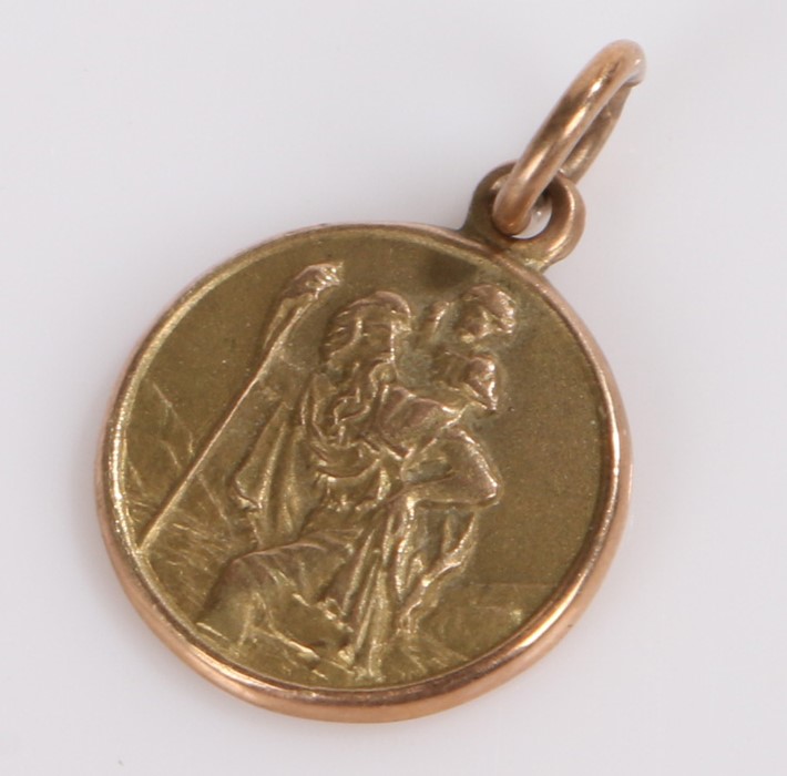 9 carat gold St. Christopher, 1.6g