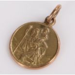 9 carat gold St. Christopher, 1.6g