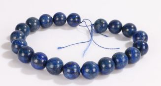 Lapis lazuli bead necklace 40cm long