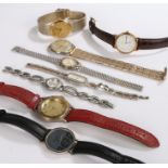 Ladies and gentlemen's wristwatches, to include Hudson Date-o-matic, Sekonda, Avia, Hana etc. (8)