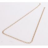 9 carat gold chain link necklace, 1.7g